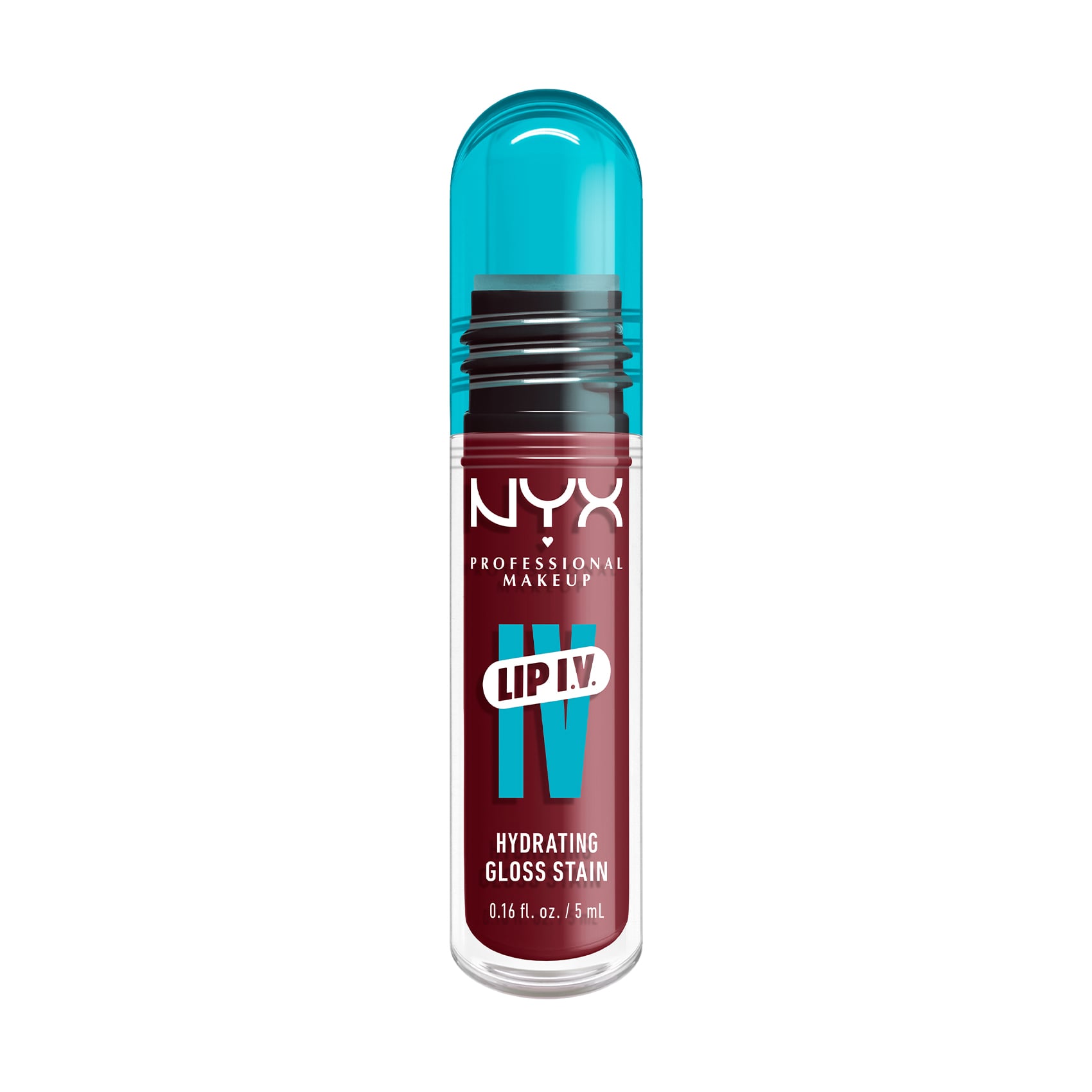 Блиск-тінт для губ NYX Professional Makeup Lip I.V. Hydrating Lip Gloss Stain 08 Drippin' In Rose, 5 мл